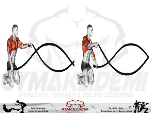 Battle Ropes Kneeling