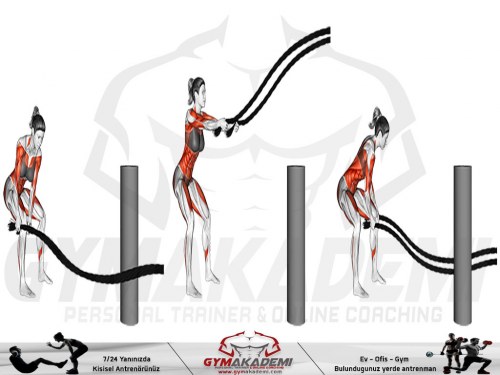 Battle Ropes Side Slams